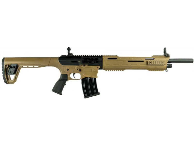 Tokarev - TAR 12 - Semi-Auto Shotgun - 18.5" Barrel - 12 Gauge - 5 Round Magazine - Folding Sights - FDE - SDS - TAR12W