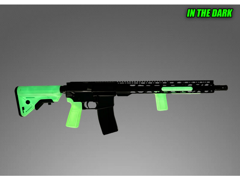 Radical Firearms Glow-15 GLOW16-556 Rifle, 5.56 NATO, 16", 30+1, Semi-Auto, Glow-In-The-Dark Furniture, Limited Edition.