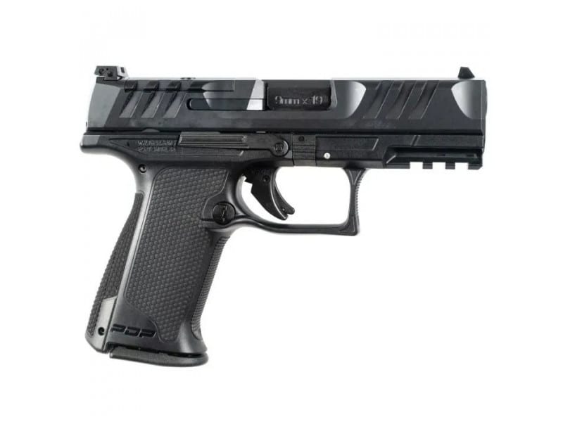 Walther 2842734 PDP F-Series 4" FS, Optic Ready, 15 Round Magazine, Adjustable Rear Sight, Black Polymer Frame
