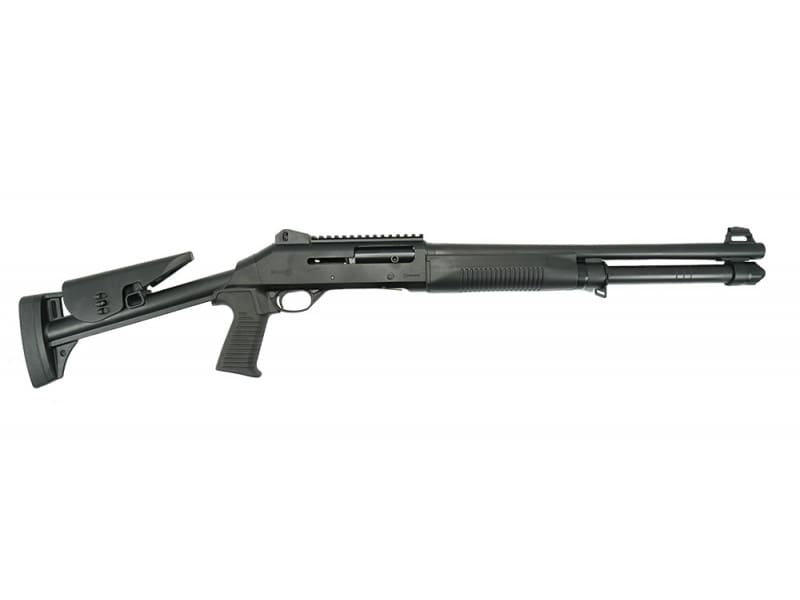 Ermox X-Defense-P1 M4 Type Tactical Semi Auto Shotgun, 12 Ga, Gas Piston Operated, 5+1, 18.5" Barrel, Fiber Optic Front Sight, Choke Tube Set, Black