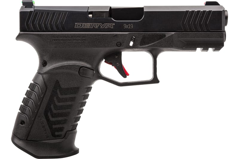 Rock Island DY9 DY9 15+1 3.86" Black Steel Bbl, Black Melonite, Optic Cut/Serrated Steel Slide, Black Polymer Frame W / Picatinny Rail, Interchangeable Backstraps