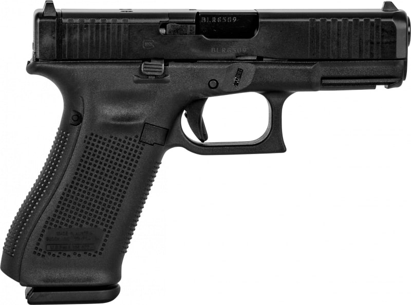 Glock 45, 9mm, Semi-Automatic Pistol, Modular Optic System (MOS), Optic Ready, Fixed Sights, (3) 17rd Magazines, w/FRONT Serrations - PA455S203MOS