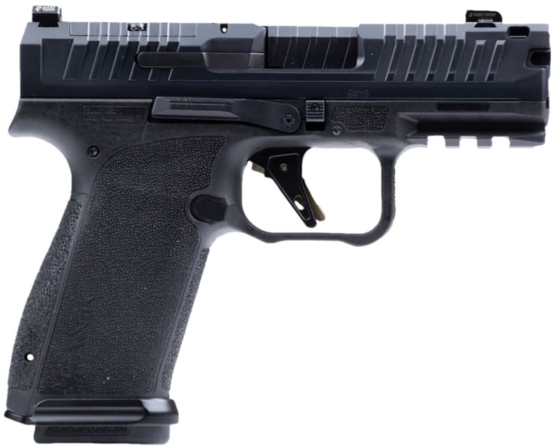 Canik HG8328-N Mete MC9 Prime, Compensated Slide with 3.64" Ported Barrel, Optic Ready, 2-17rd Magazine, Holster, Night Fision Night Sights,  Black