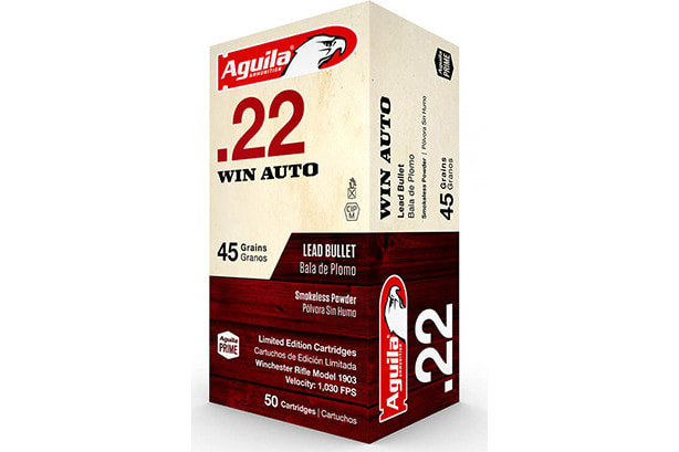 Aguila 22 WIN Auto 45 GR Lead Round Nose Box of 50