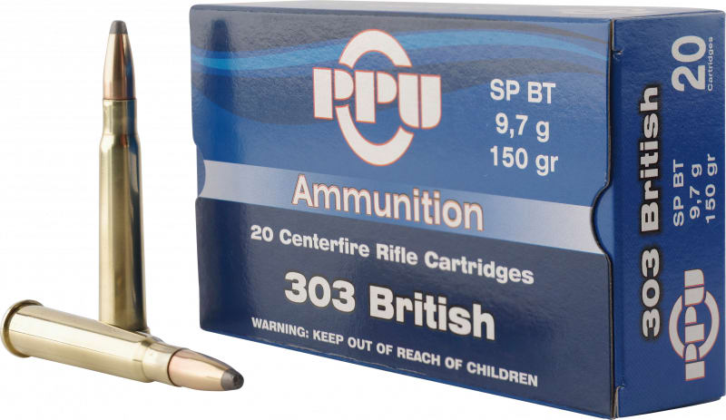 PPU PP303S1 Standard Rifle 303 British 150 GR Soft Point - 20rd Box