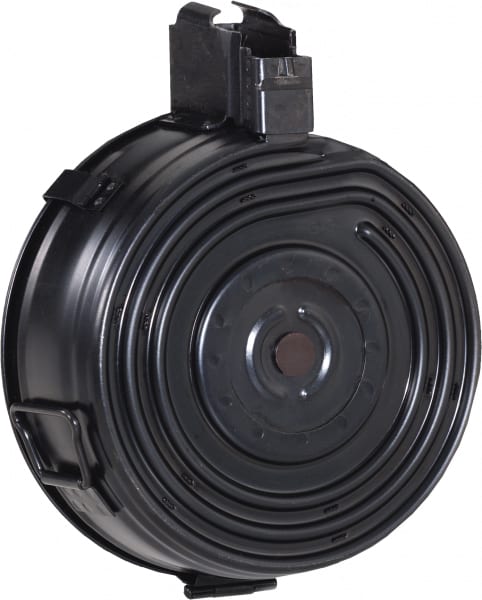 Red Army Standard AK-47 / AK Platform 7.62x39 Front Load 75rd Drum Magazine, Steel, Black Finish - MAAK78-A
