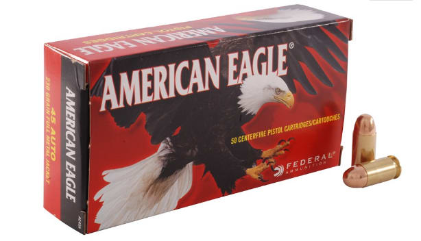 American Eagle .45 Acp 230 Gr Fmj Ammo, Ae45a - 50rd Box