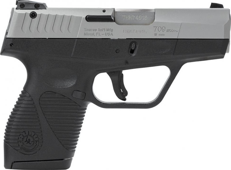 Taurus Model 709FS Slim 9mm Pistol 3.2 Inch Barrel Stainless Finish