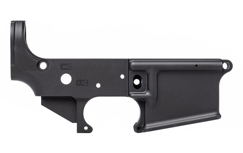 Aero Precision AR15 Stripped Lower Receiver, No Small Logo - Anodized Black - APAR148001C