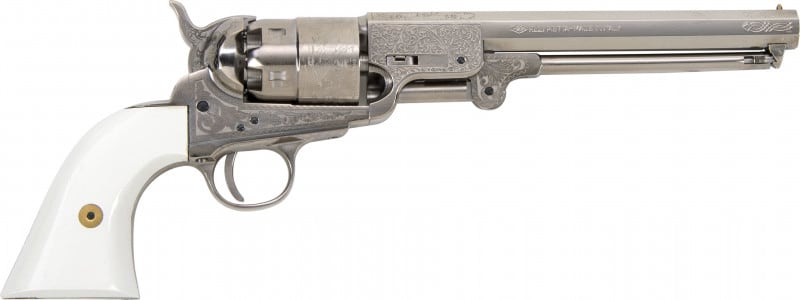 Sfsk8snw516　 Traditions FR185117 1851 Navy Engraved .44 Cal Black Powder Revolver