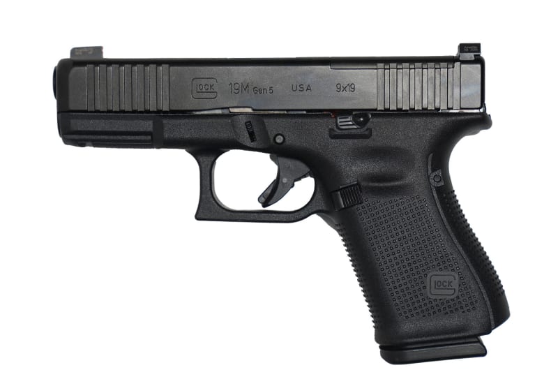 Factory REBUILT Glock G19M MOS Semi-Auto 9mm Pistol, Modular Optic System, 4.02" Bbl , (3)15 Rd Mags, Optic Ready, Night Sights - US MADE - UR195M5MOS