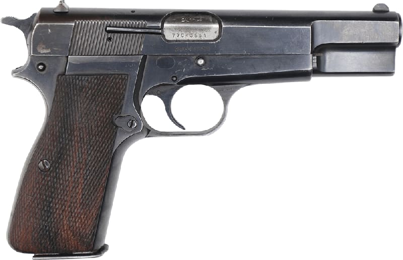 Browning Hi-Power 9mm Pistol, Original Belgian Made Surplus Police Pistols By F.N Herstal, 13 Round Mag, Various Finishes & Conditions - Code HG2340