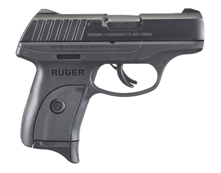 Ruger EC9s, Semi-Automatic Handgun, 9mm, 7rd Magazine, 3.12" Barrel, Striker Fired, Black