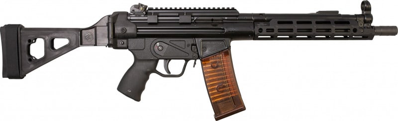 Zenith Z-43P Semi-Auto Roller Action Pistol w/ SB Tacitcal Brace