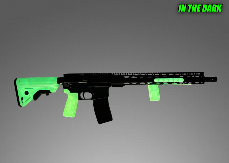 Radical Firearms Glow-15 GLOW16-556 Rifle, 5.56 NATO, 16", 30+1, Semi-Auto, Glow-In-The-Dark Furniture, Limited Edition.