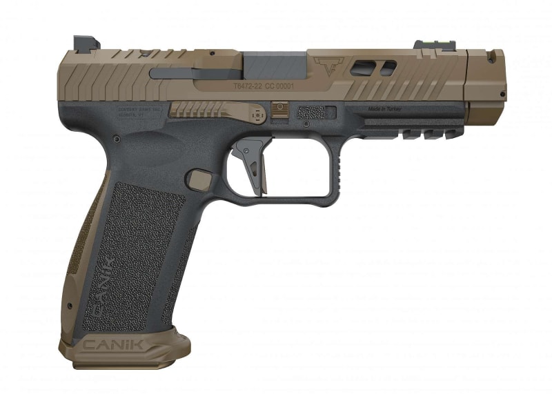 Canik TTI Combat 9mm 4.6" Barrel 21rd Semi-Auto Pistol, Compensator, Slide Cuts, & Forward Slide Serrations - Designed With Taran Butler of Taran Tactical Innovations