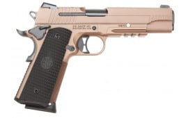 Sig Sauer 1911rd 45 ACP Pistol, Emperor Scorpion FDE G10 NS 8rd - 1911R45ESCPN