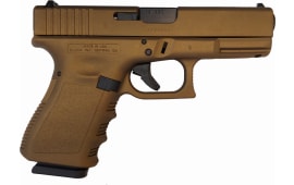 Glock 19 Semi-Automatic Handgun - 9mm 15rd 4.02" Barrel - Gen 3 -  Burnt Bronze Finish- UI1950204BRZ