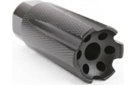 AR-15 Low Concussion Muzzle Brake 1/2"x28 Pitch TPI Knurled 6 Port - MBR15LC