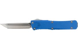 CobraTec Knives Mini Mamba 2.25" OTF Tanto Plain D2 Steel Blade Blue Aluminum Handle