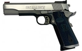 Colt Gold Cup Trophy Handgun .45 Auto 8rd Mag 5" Barrel Two-Tone Finish G10 Grips Fiber Sights