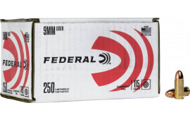 Federal C9115A250 9mm 115 GRFull Metal Jacket (FMJ) - 250rd Box