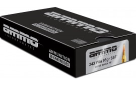 Ammo Inc 243W095SSTA20 Signature 243 Win 95 GRSuper Shock Tip (SST) 20 Per Box/10 Cs - 20rd Box