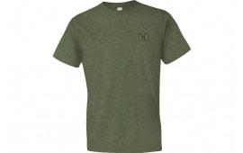 Hornady 99600L Hornady T-Shirt OD Green Cotton Short Sleeve Large