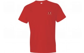 Hornady 99601L Hornady T-Shirt Red Cotton Short Sleeve Large