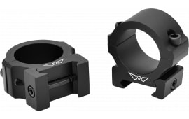 Warne V600M Vapor Horizontal Ring Set Matte Black 1" Tube Low