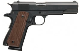 Charles Daly 440112 1911 .45 ACP,  Semi-Auto, Traditional Gov't Style, 5" Barrel, Black  W / Brown Checkered Polymer Grips