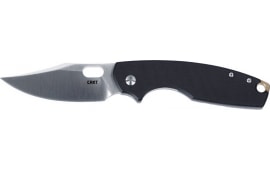 CRKT 5321 Pilar IV 3.09" Folding Plain Satin D2 Steel Blade/Black/SS G10/SS Handle Includes Pocket Clip