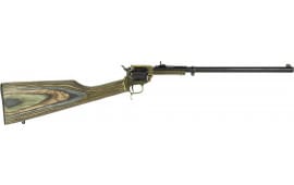 Heritage Mfg BR226CH16HSLS Rough Rider Rancher 6rd 16.12" Black Barrel & Cylinder, Case Hardened Rec, Camo Laminated Stock, Includes Leather Sling