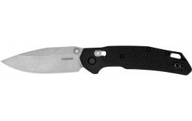 Kershaw Heist Mid-Size 3.20" Folding Clip Point Plain Stonewashed D2 Steel Blade/Gray Textured Glass Filled Nylon Handle Includes Pocket Clip