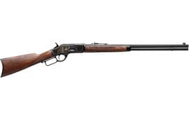 Winchester Repeating Arms 534313140 1873 150th Anniversary 13+1 24" Octagon Barrel, Polished Blued Rec with Gold Engraving, Black Walnut Stock