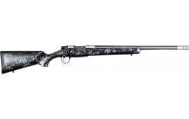 Christensen Arms 8010622200 Ridgeline FFT TI 3+1 20" Carbon Fiber Threaded Barrel, Stainless Titanium Rec, Black with Gray Accents Stock