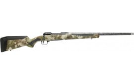 Savage Arms 58017 110 UltraLite 4+1 22" Carbon Fiber Wrapped Barrel, Black Melonite Rec, Woodland Camo AccuStock with AccuFit