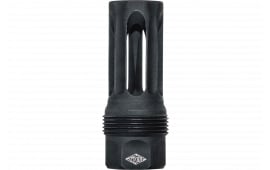 Yankee Hill 440524 sRx Flash Hider QD Long Black Phosphate Steel with 5/8"-24 tpi, 9mm, 2.30" OAL & 9.375" Diameter for sRx Adapters