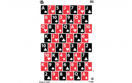 Allen 15642 EZ-Aim Wall Paper Works w/Handgun/Shotgun/Airsoft Gun/BB Guns/Pellet Gun 12 x 18 Black/Red/White 8 Pack