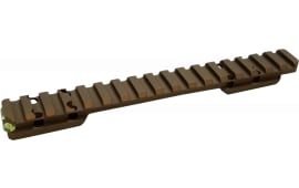 Talley P00SB735 Picatinny Rail Smoked Bronze Cerakote Aluminum Compatible w/ Browning X-Bolt Short Action