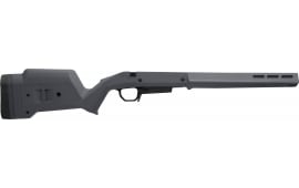 Magpul MAG1207-GRY Hunter American Stock Gray Adjustable Synthetic Stock with Aluminum Chassis for Short Action Ruger American Right Hand Includes Stanag Mag Well