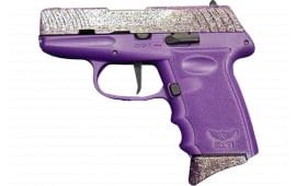 SCCY DVG-1JKPU DVG1-GLITTER Pistol 10rd Joker Slide Purple Grip