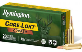Remington Ammunition R27856 Core-Lokt 243 Win 85 GRCopper (HP) 20 Per Box/ 10 Cs - 20rd Box
