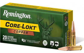 Remington Ammunition R27857 Core-Lokt 300 Blackout 120 GRCopper (HP) 20 Per Box/ 10 Cs - 20rd Box