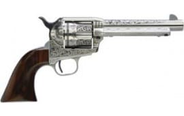 Taylors and Company 550916 Uberti 1873 Cattleman 4.75 Photo Engraved Revolver