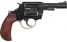 Henry H017BDM Big Boy 38 Special/357 Mag #6 Shot 4" Blued Round Barrel, Polished Blued Frame w/Birdshead Walnut Grip Revolver