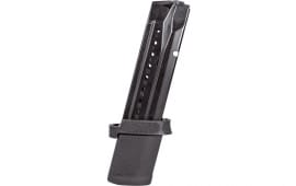 Smith & Wesson 3015917 M&P FPC 23rd 9mm Magazine w/ Adapter Fits M&P 9 Black Stainless Steel