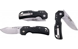 Cold Steel CSFL25DPLC Engage 2.50" Folding Clip Point Plain Stonewashed 4116 SS Blade/Black GFN Handle Includes Belt Clip