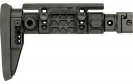 Midwest Industries MIAKALPHAFS Alpha Folding Stock Black Synthetic Side Folding Stock with Adjustable Cheekrest, Compatible w/ 1913 Picatinny Rail Adapter for AK-Platform