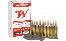 Winchester Ammo WM193CP USA 5.56x45mm NATO 55 GRFull Metal Jacket (FMJ) (Clip Pack) - 30rd Box